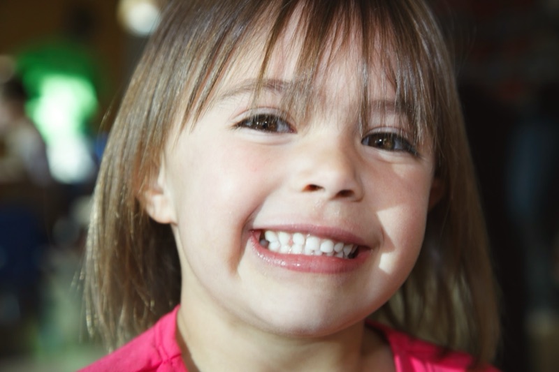 Eloise at about five, grinning
